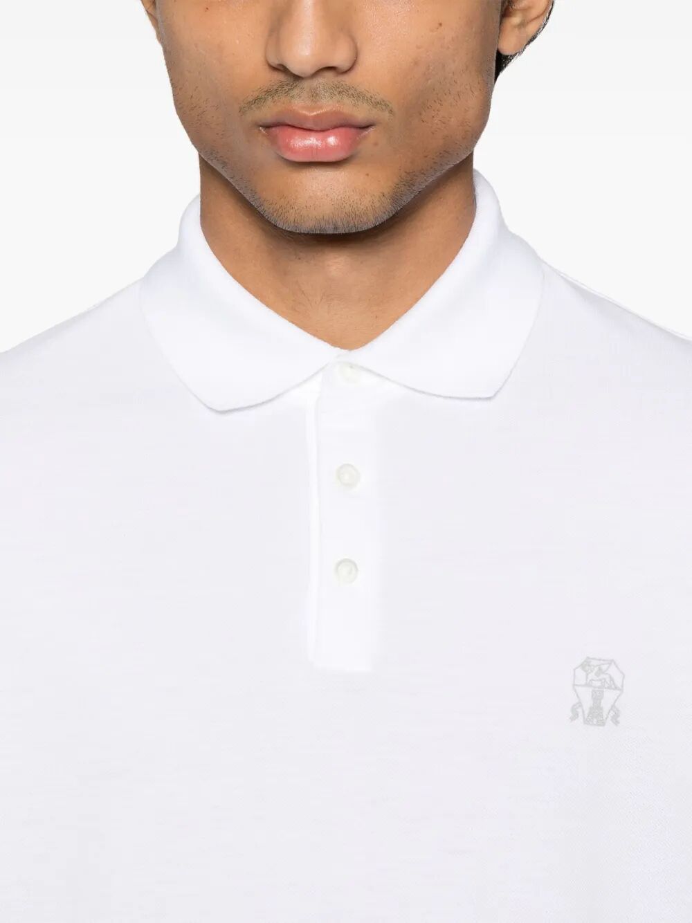 BRUNELLO CUCINELLI Brunello Cucinelli Men Cotton Piqué Polo Shirt With Logo