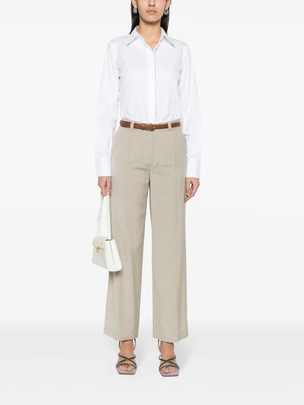 BRUNELLO CUCINELLI Brunello Cucinelli Women Stretch Cotton Poplin Shirt With Shiny Trim