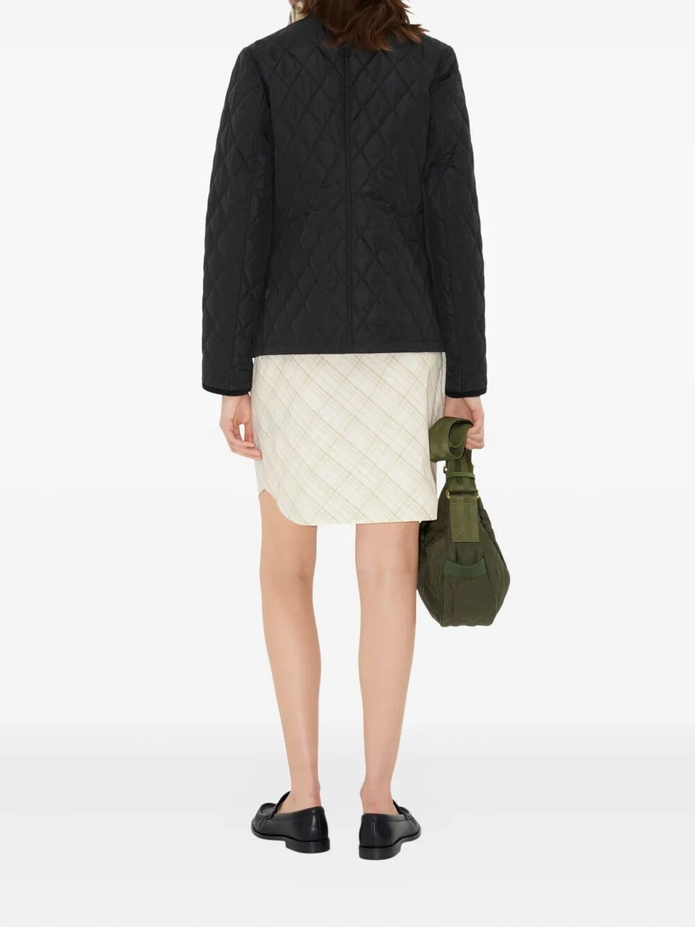 BURBERRY Burberry Women Check Lining Quilted Nylon Dorset Jacket