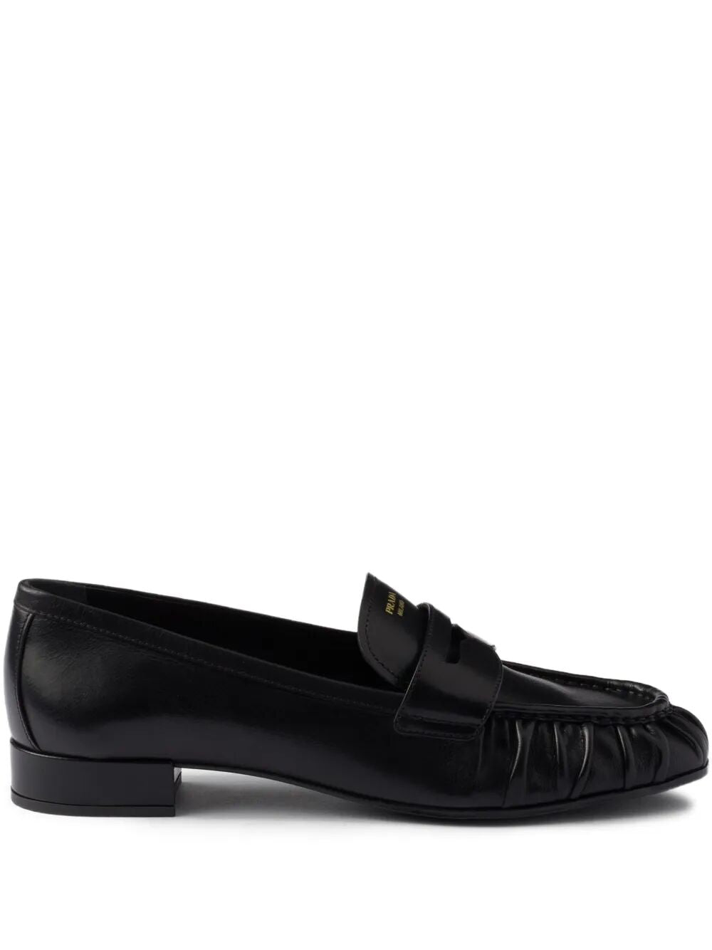 PRADA Leather Penny Loafers Women