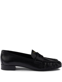 PRADA Leather Penny Loafers Women
