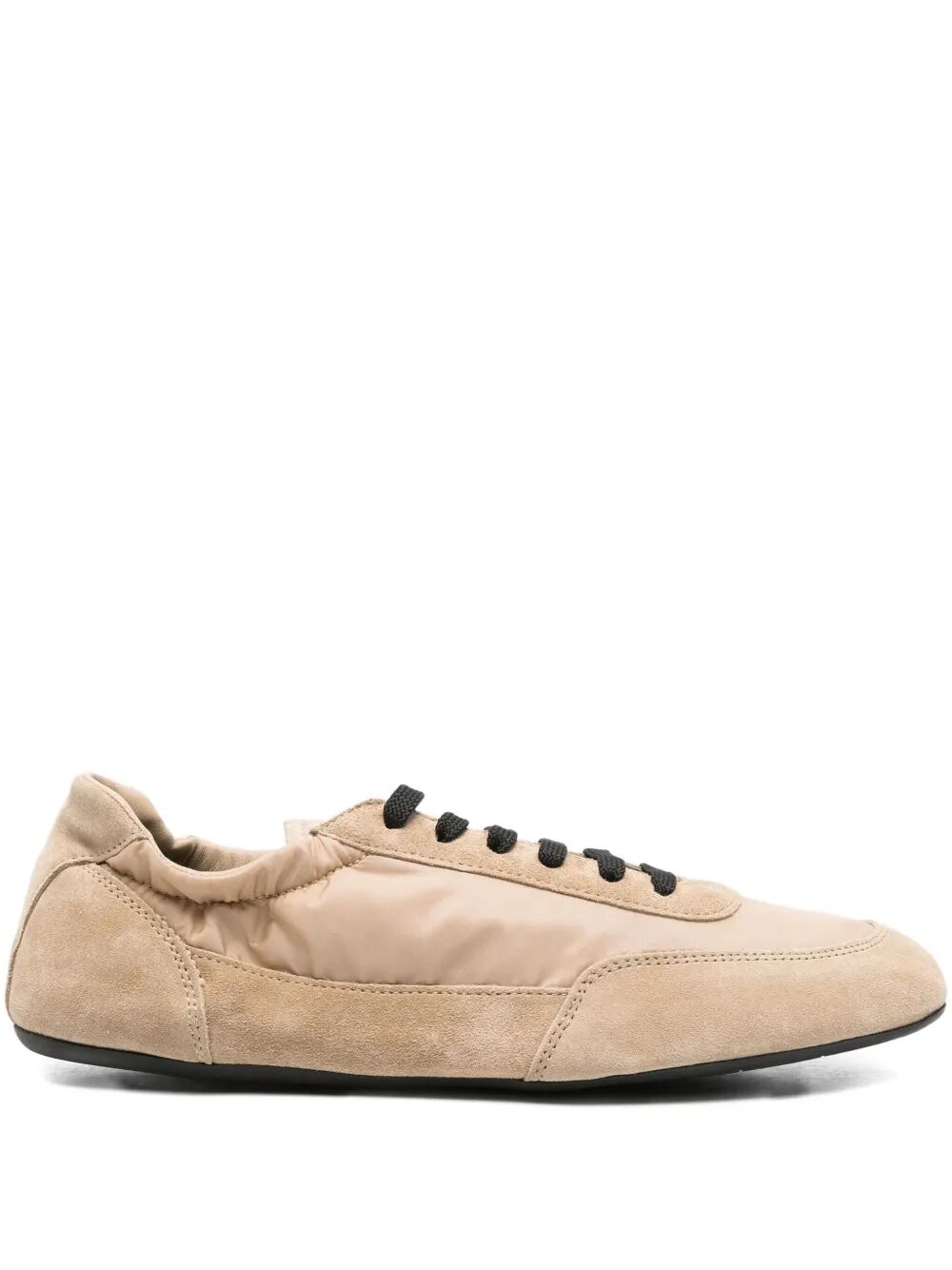 Prada Women Collapse Re-Nylon And Suede Sneakers