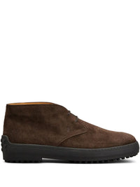 Tod's Men Polacchino Winter Gommino In Pelle Scamosciata