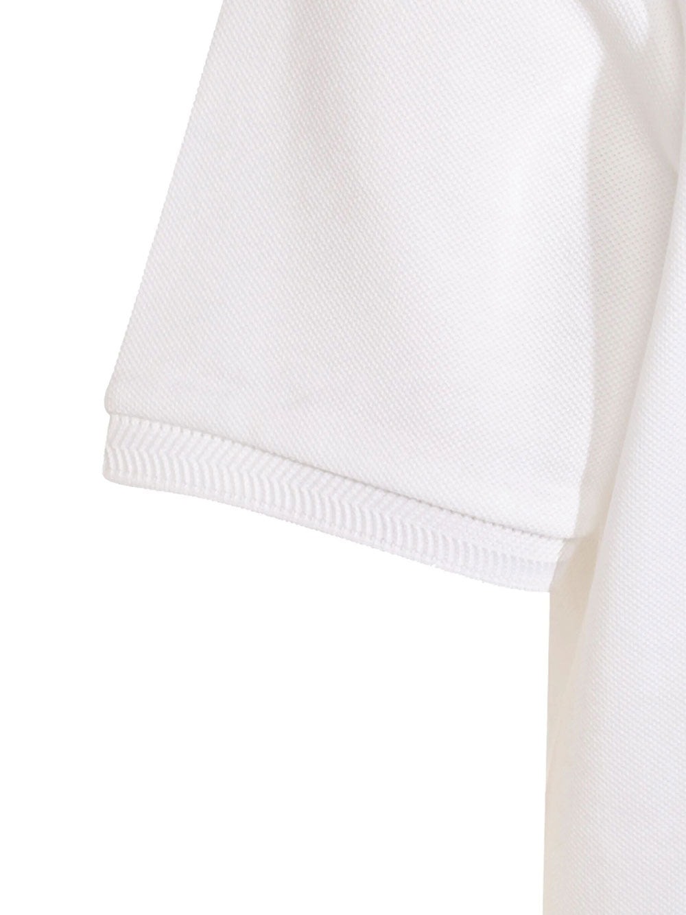 Moncler Men Polo In Cotone Piqué Con Patch Logato