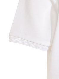 Moncler Men Polo In Cotone Piqué Con Patch Logato