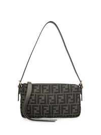 FENDI Fendi Women Borsa Zip Top Small  In Tessuto Jacquard Ff Zucca