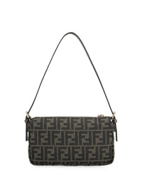 FENDI Fendi Women Borsa Zip Top Small  In Tessuto Jacquard Ff Zucca
