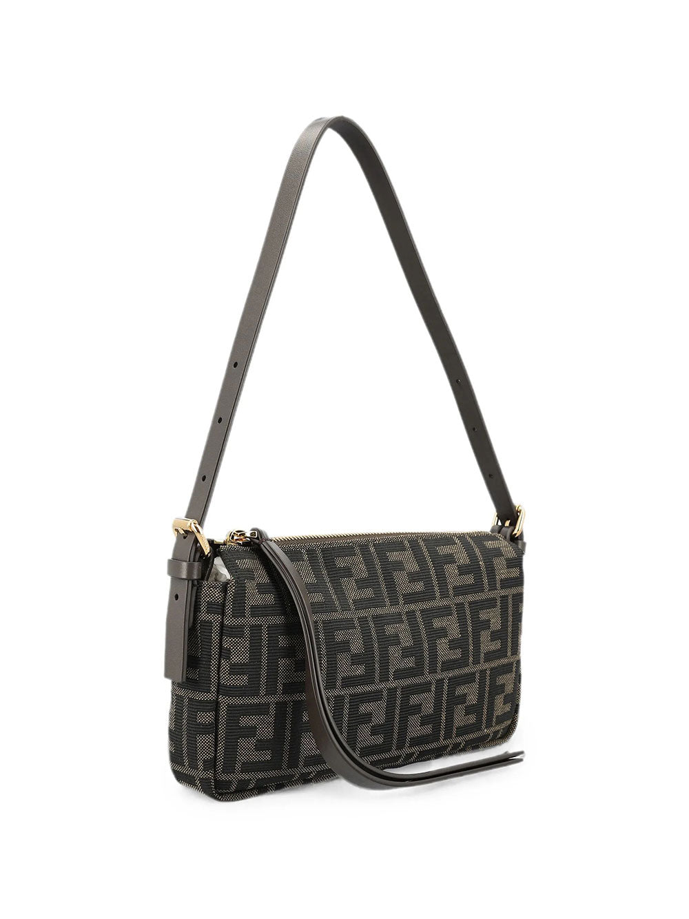 FENDI Fendi Women Borsa Zip Top Small  In Tessuto Jacquard Ff Zucca