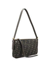 FENDI Fendi Women Borsa Zip Top Small  In Tessuto Jacquard Ff Zucca