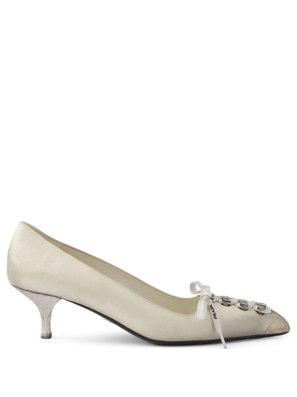 PRADA Décolleté In Pelle Effetto Anticato Women