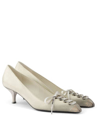 PRADA Décolleté In Pelle Effetto Anticato Women