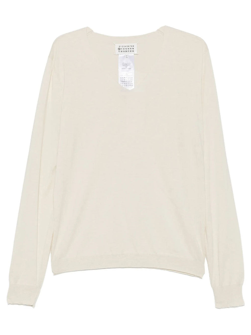 MAISON MARTIN MARGIELA Maglia In Cotone Con Scollo A V Women