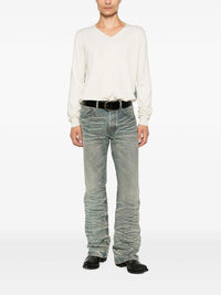 Maison Margiela Men Maglia In Cotone Con Scollo A V