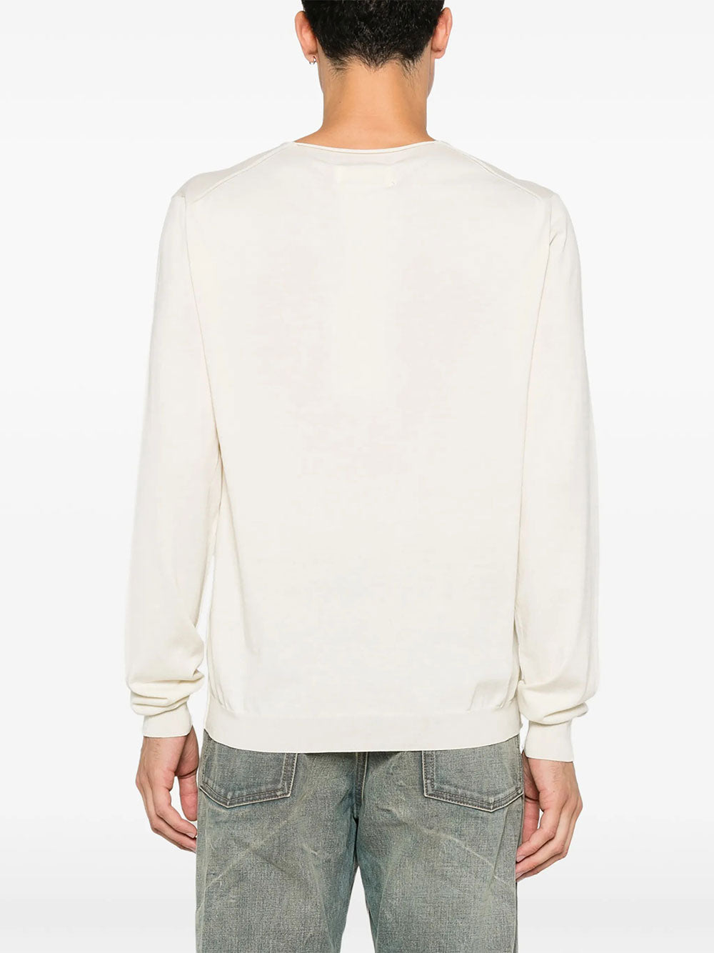 Maison Margiela Men Maglia In Cotone Con Scollo A V