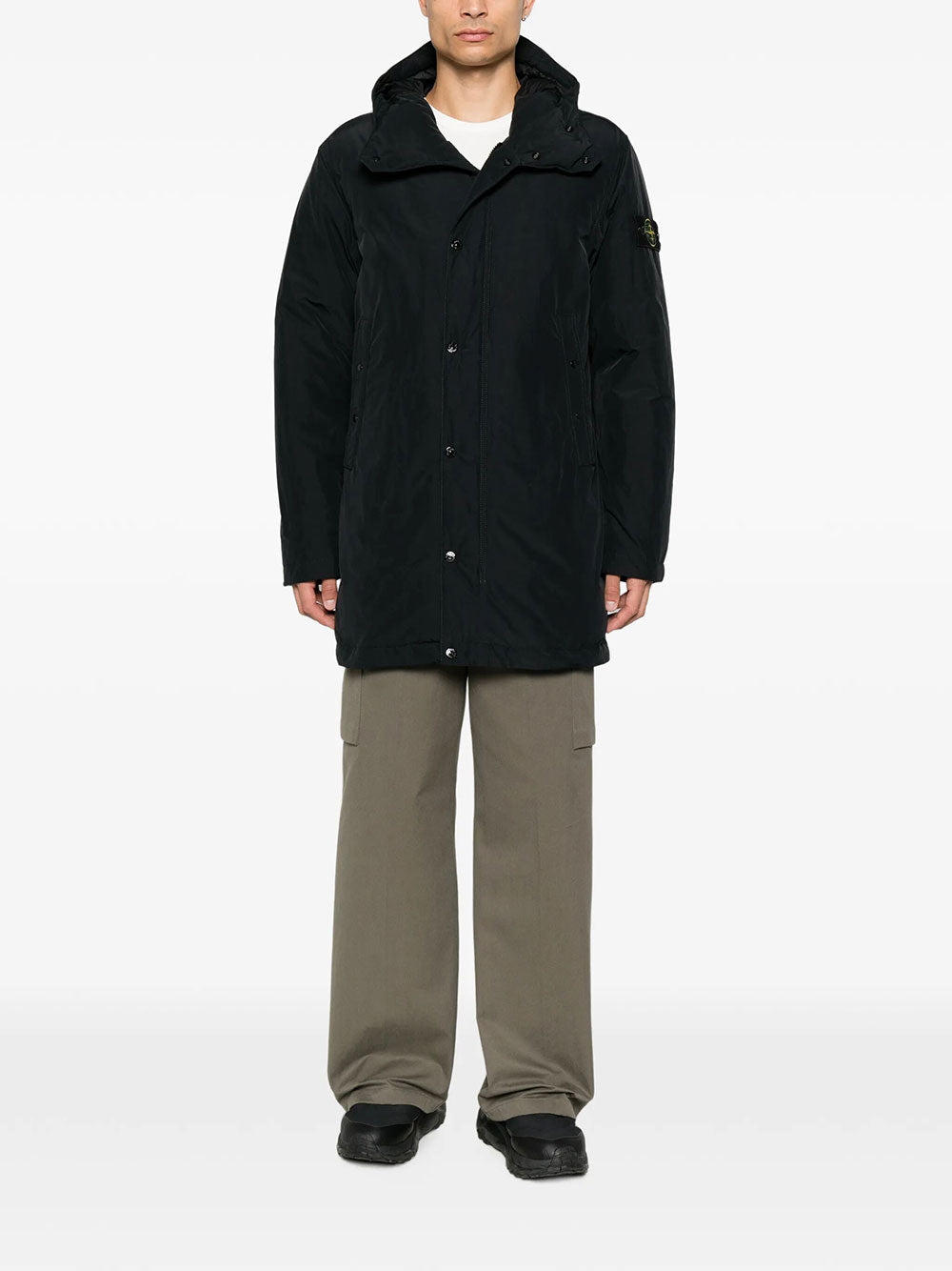 STONE ISLAND Stone Island Men Parka Lungo Imbottito Con Antigoccia