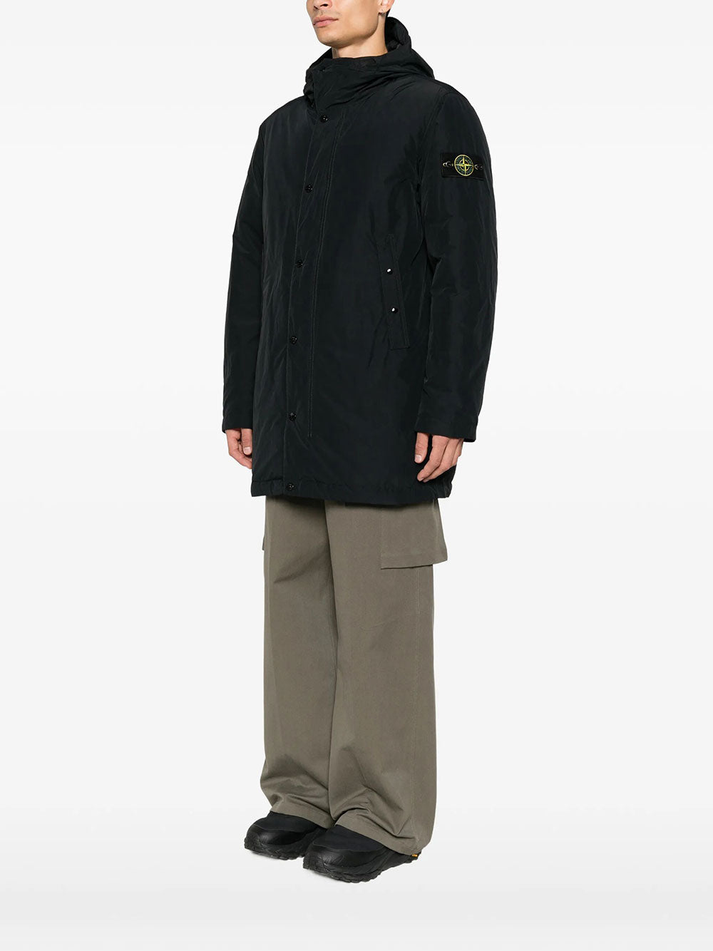 STONE ISLAND Stone Island Men Parka Lungo Imbottito Con Antigoccia