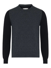 Maison Margiela Men Two-Tone Wool Pullover With Elbow Patches