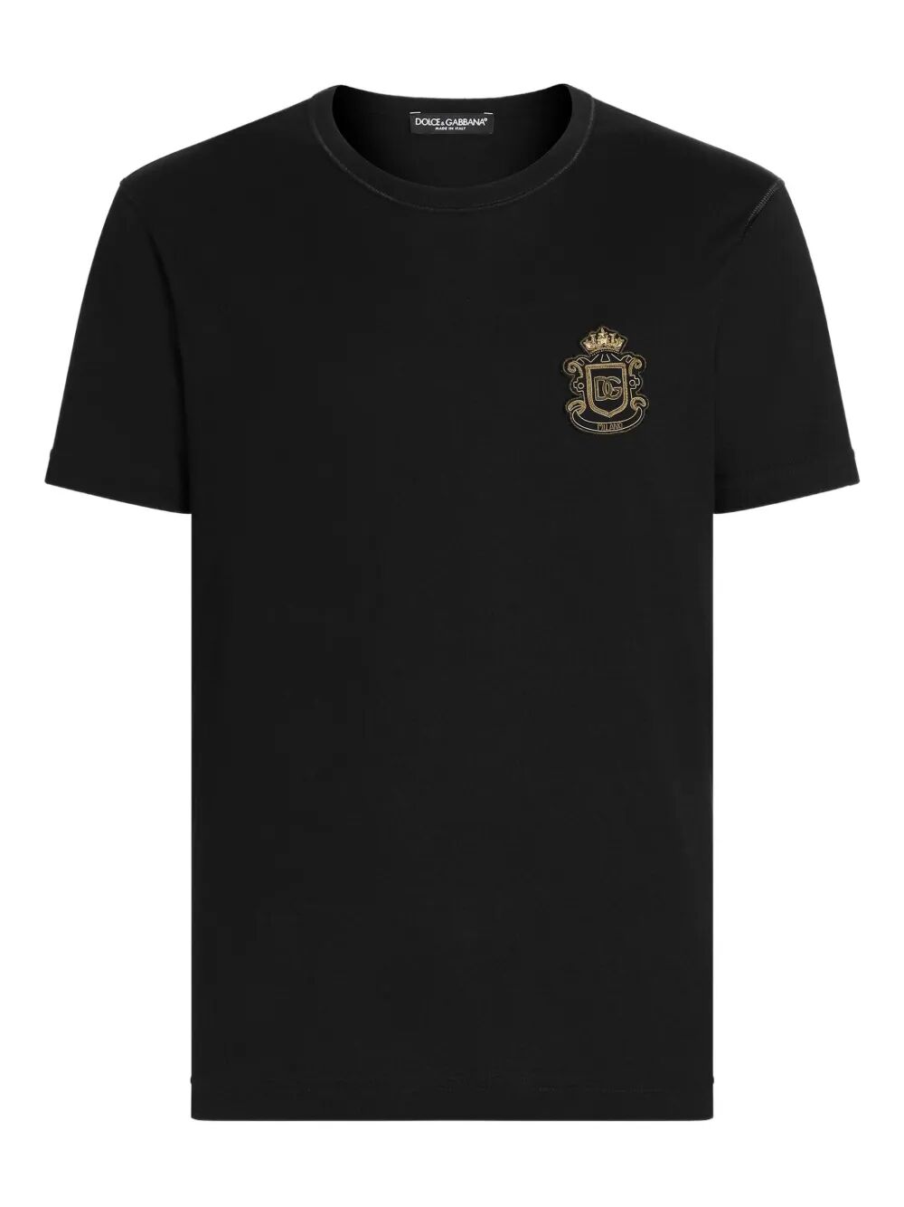 DOLCE & GABBANA Cotton T-Shirt With Logo Crest Women