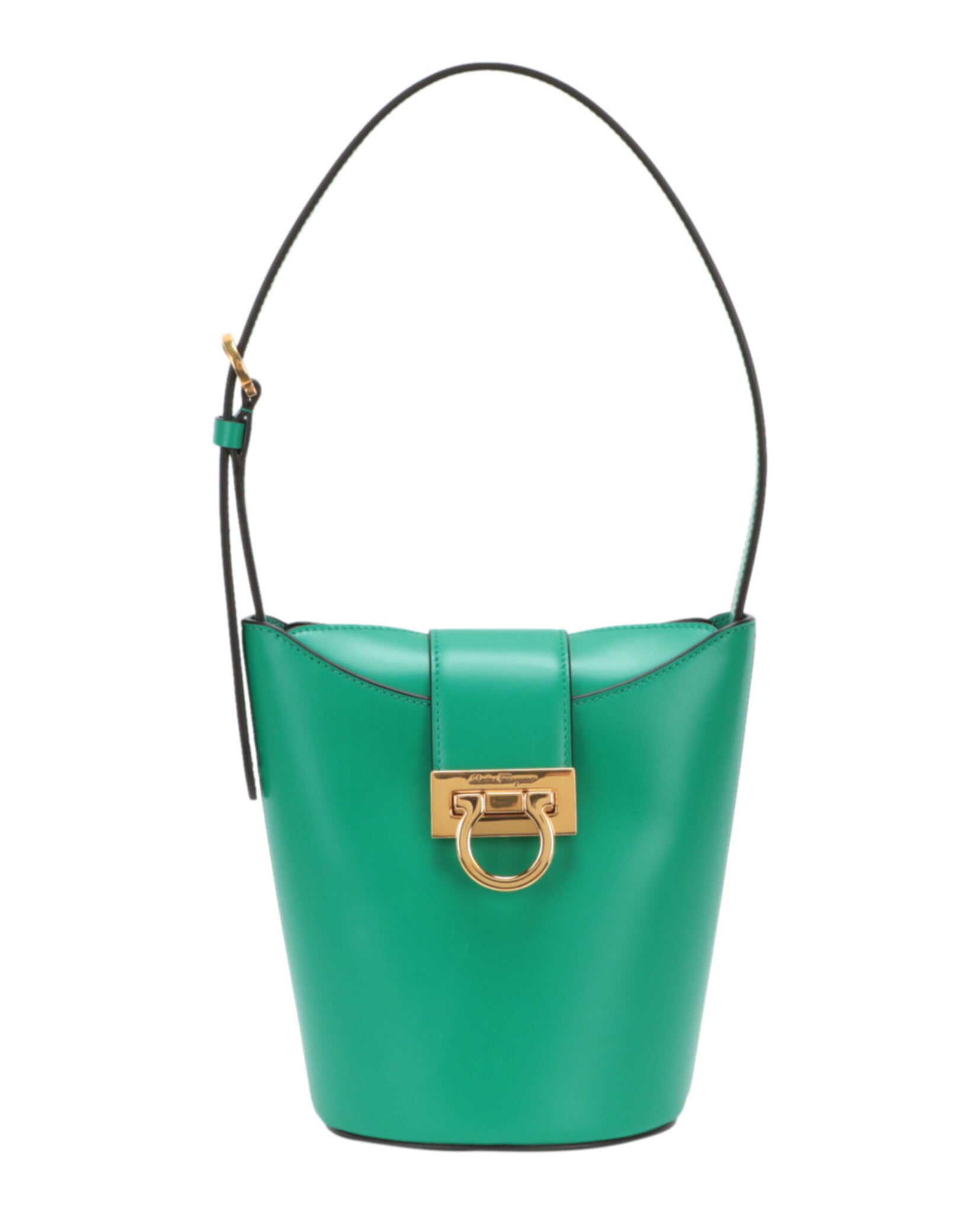Ferragamo Womens Small Trifolio Shoulder Bag ONE SIZE Green