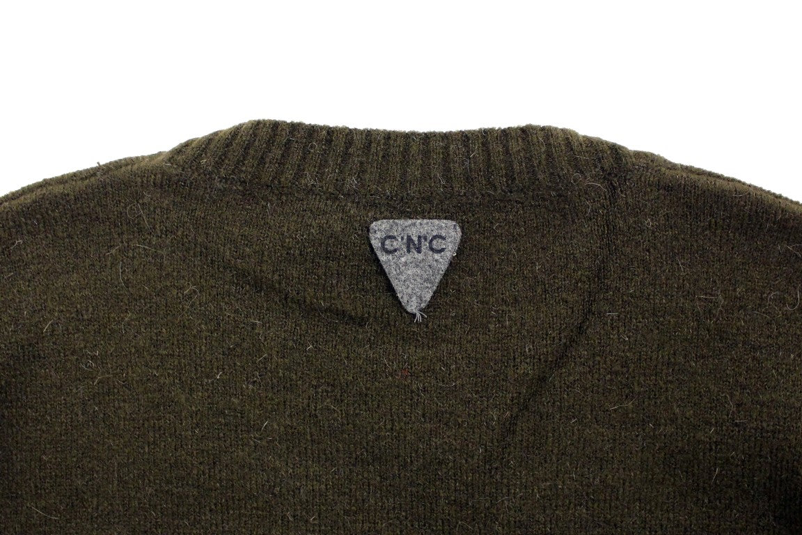 Costume National Elegant Crewneck Striped Sweater Men's Pullover