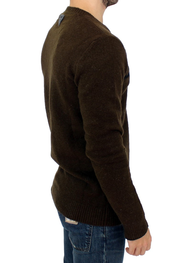 Costume National Elegant Crewneck Striped Sweater Men's Pullover