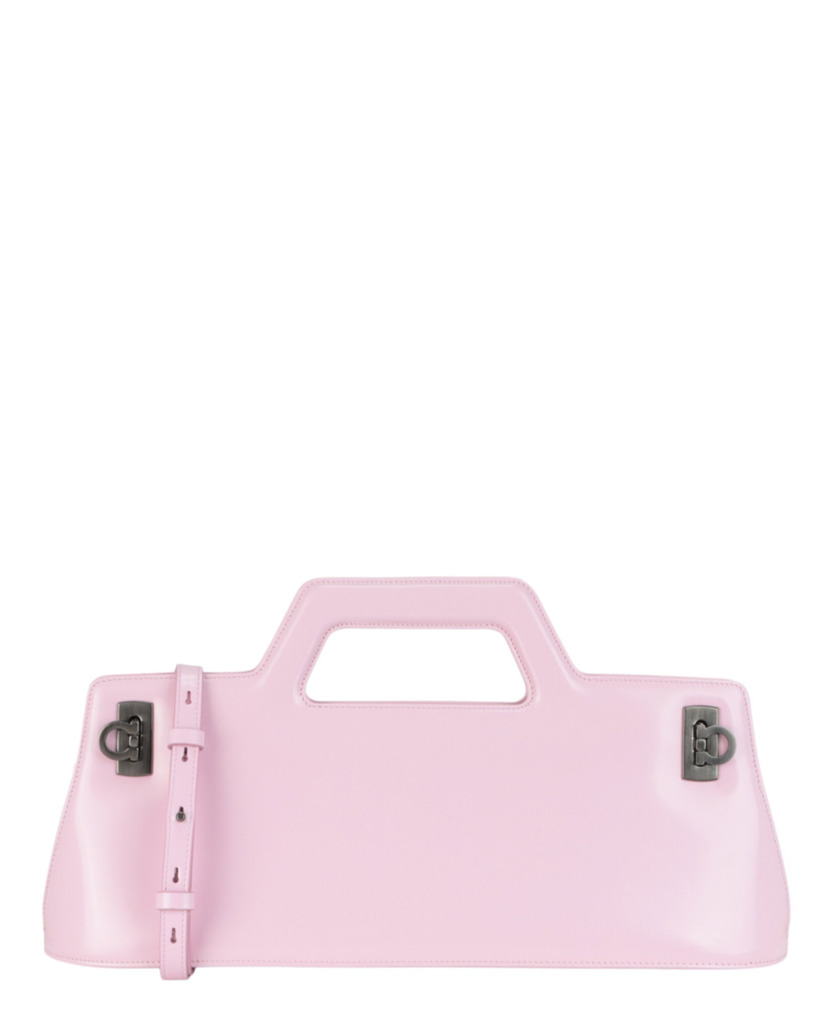 Ferragamo Womens Mini Wanda Leather Top-Handle Bag