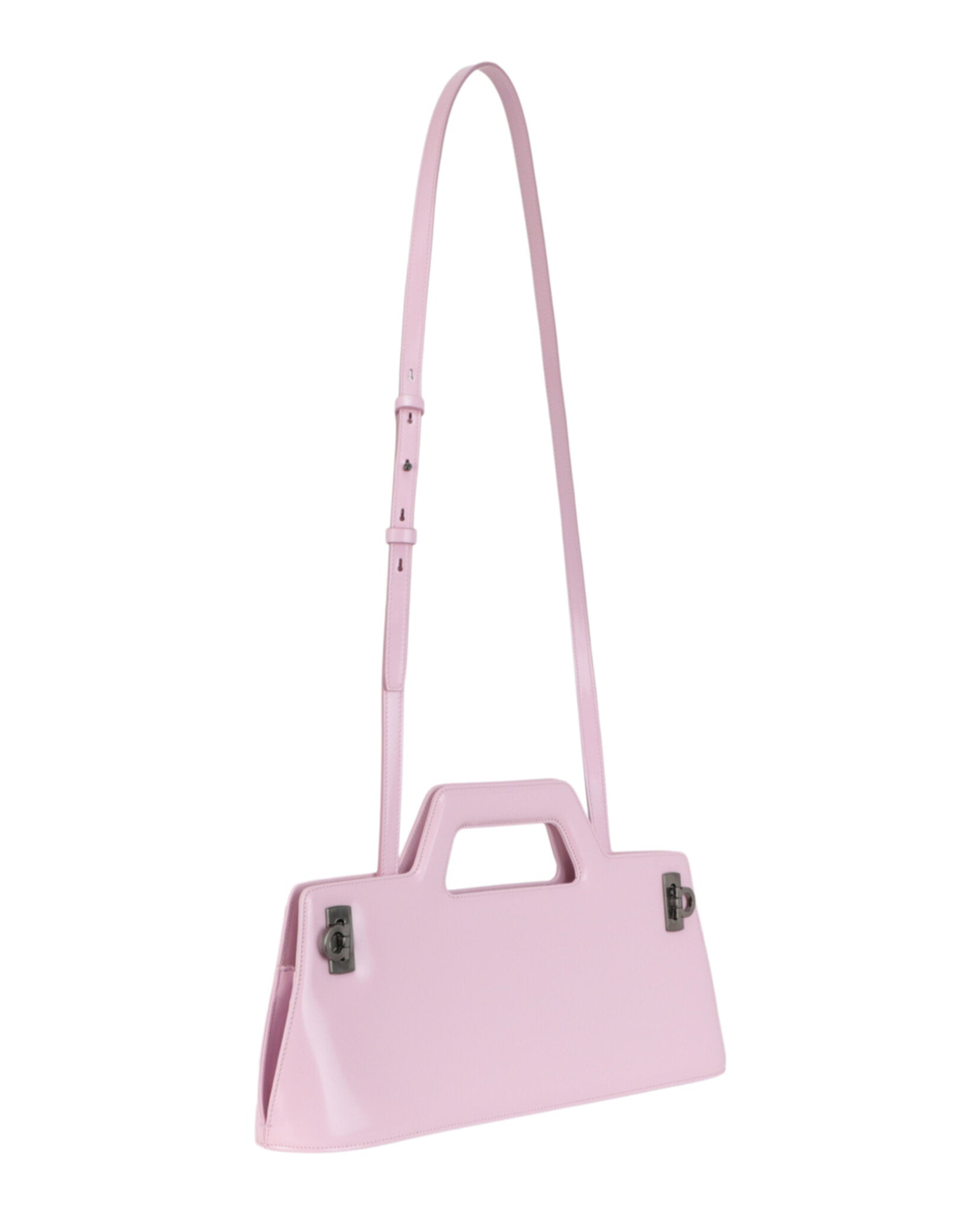Ferragamo Womens Mini Wanda Leather Top-Handle Bag