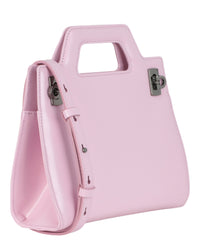 Ferragamo Womens Mini Wanda Leather Top-Handle Bag