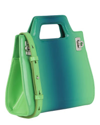 Ferragamo Womens Mini Wanda Leather Top-Handle Bag