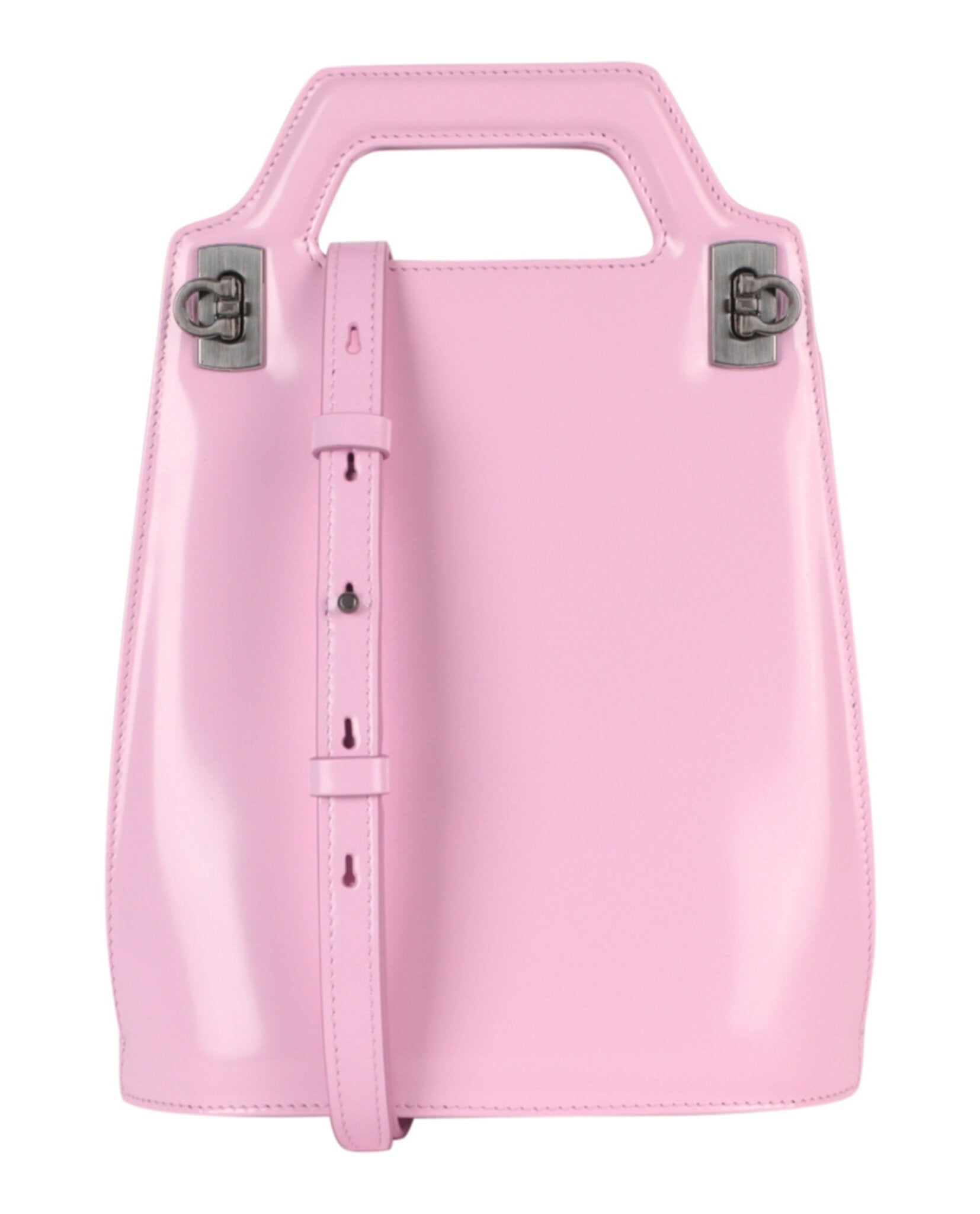 Ferragamo Womens Mini Wanda Top Handle Bag Small Pink