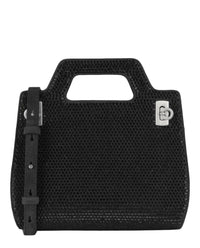Ferragamo Womens Wanda Mini Stain And Strass Top-Handle Bag