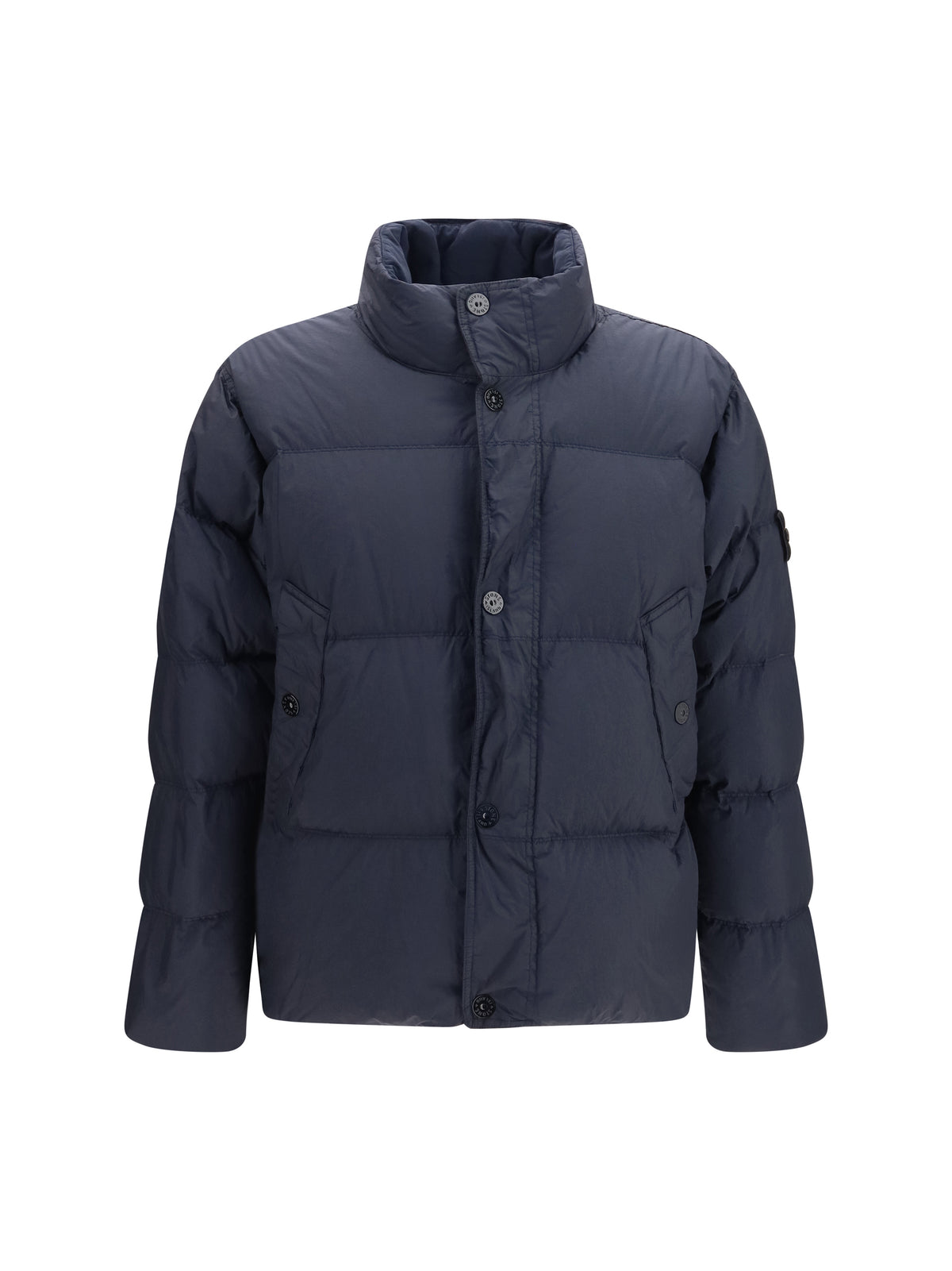Stone Island Men Quilted High-Neck Puffer Jacket
