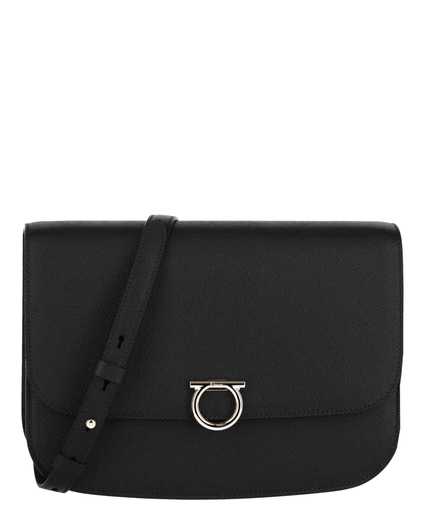 Ferragamo Womens Gemini Crossbody Bag Medium Black
