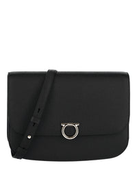 Ferragamo Womens Gemini Crossbody Bag Medium Black