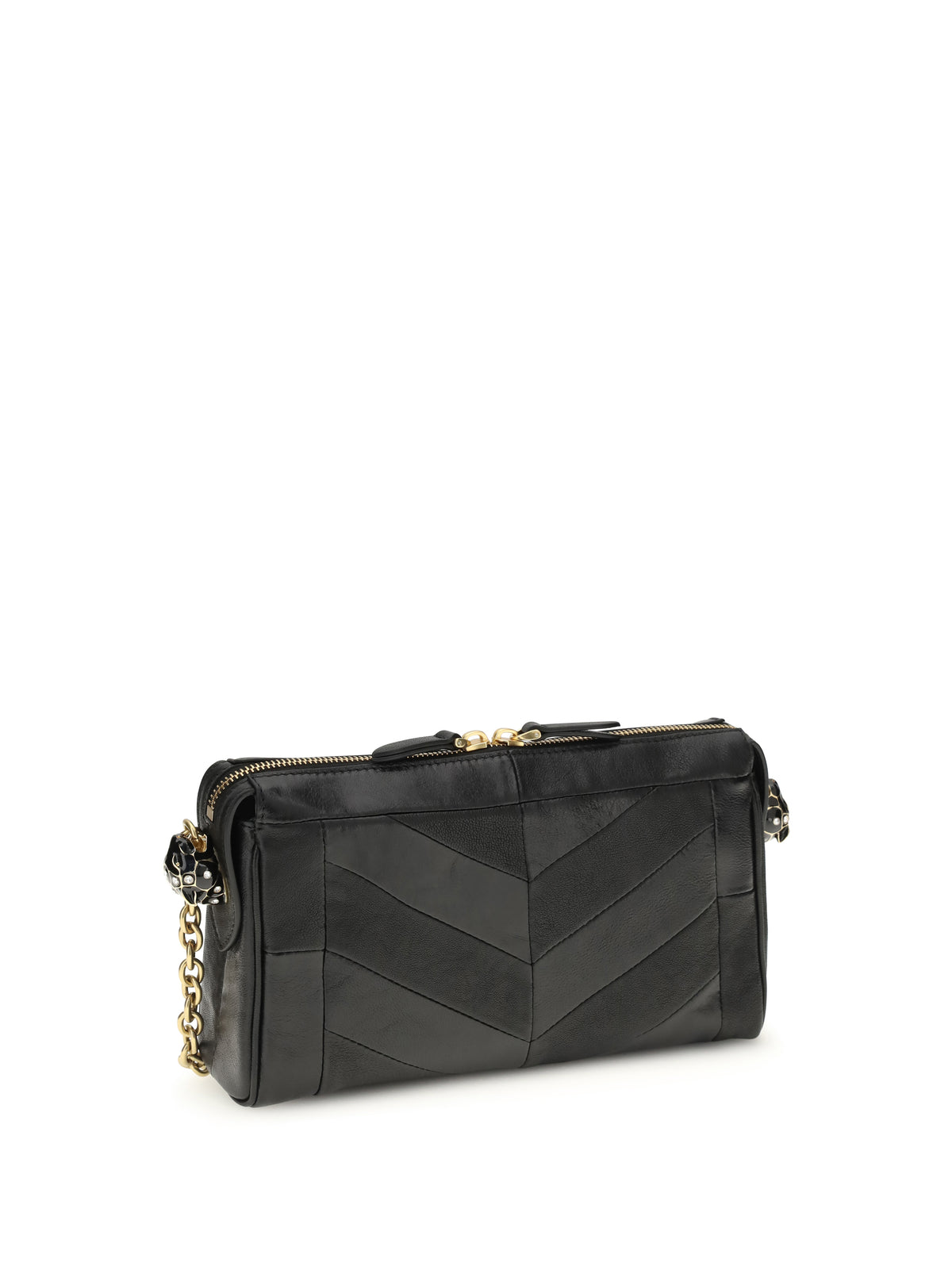 Valentino Garavani Women Small Panthea Chevron Nappa Shoulder Bag