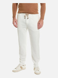 BRUNELLO CUCINELLI MEN'S SWEATPANTS IN OFF WHITE