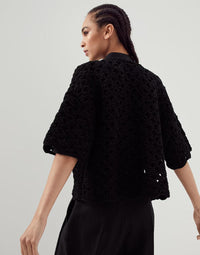 Brunello Cucinelli Brunello Cucinelli Open-Knit Short-Sleeved Cardigan