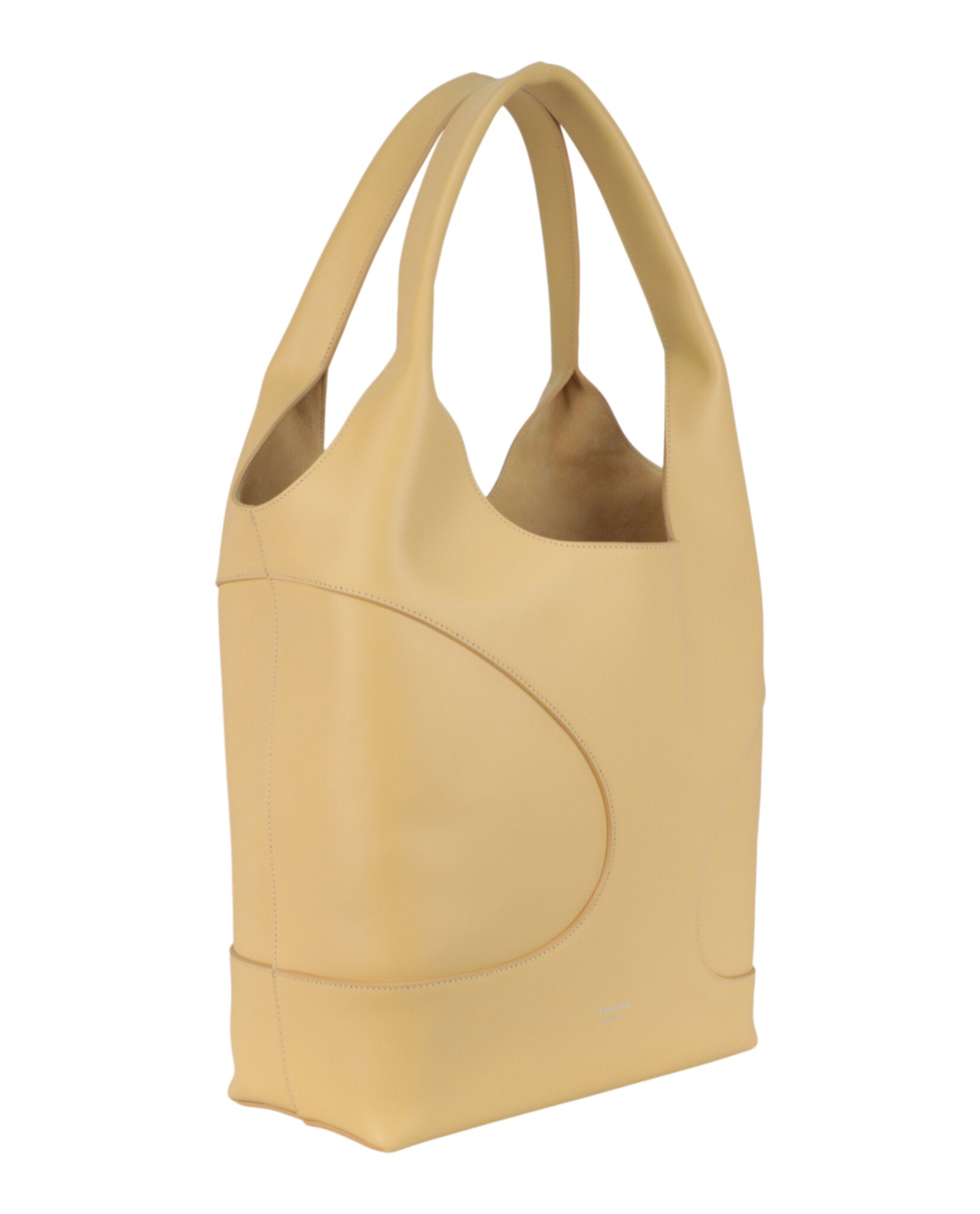 Ferragamo Womens Debossed Cut-Out Hobo Bag