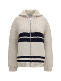 Prada Women Wool Zip Cardigan