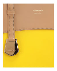 Ferragamo Womens Charming Meduim Leather Tote Bag