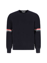 THOM BROWNE Thom Browne Men Cotton Crewneck Sweater