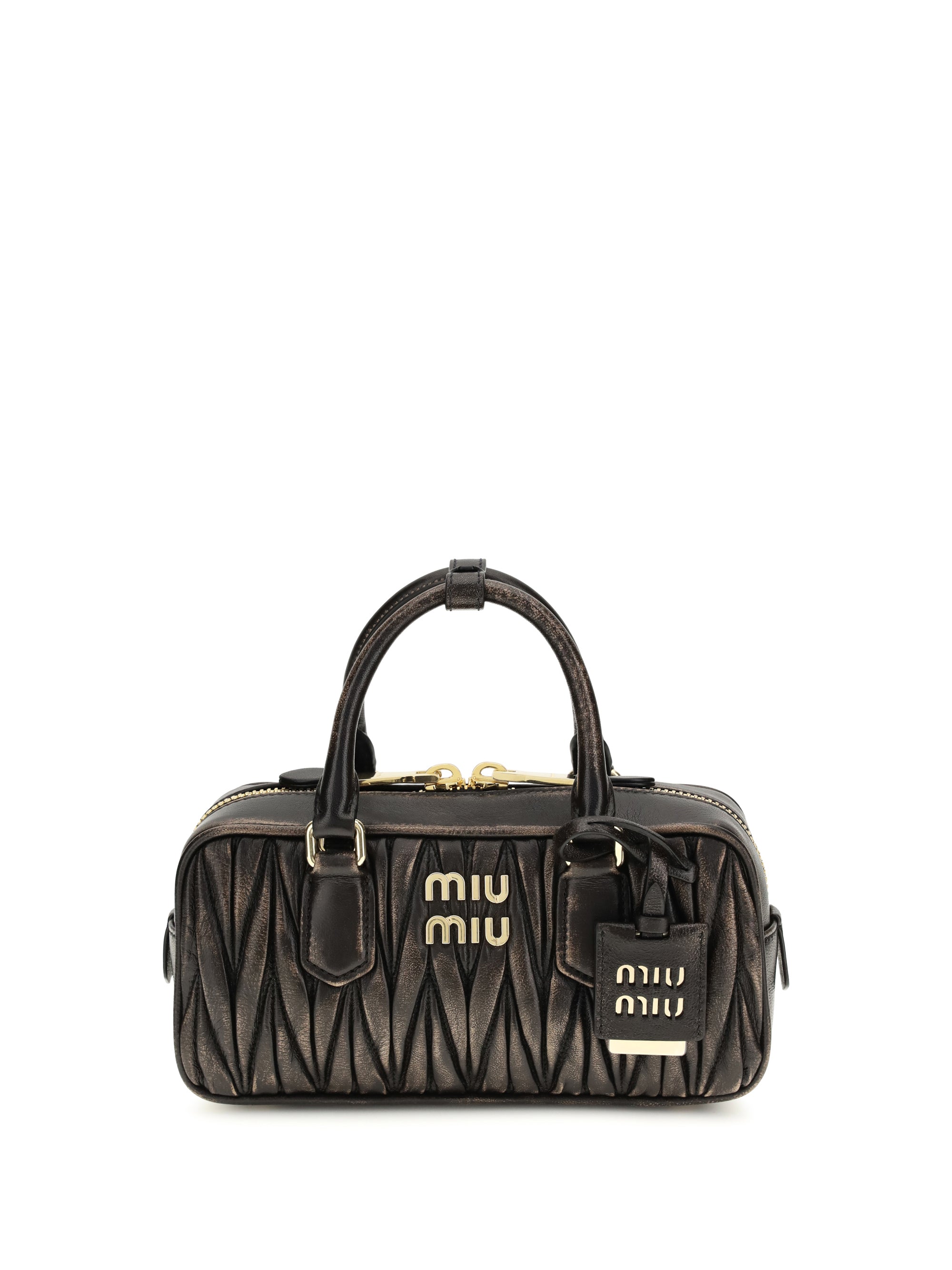 Miu Miu Women Arcadie Handbag In Quilted Nappa Leather