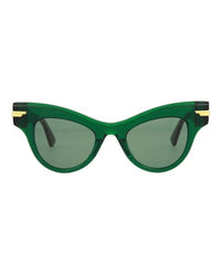 Bottega Veneta Womens Cat Eye Green Green Green Fashion Designer Eyewear