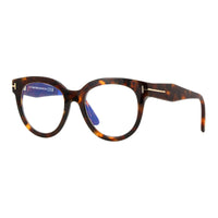 Tom Ford Tom Ford Eyeglasses Oval Full Rim, Shiny Pink Frame and Clear/Blue Light Block Lenses Lens FT5987-B072