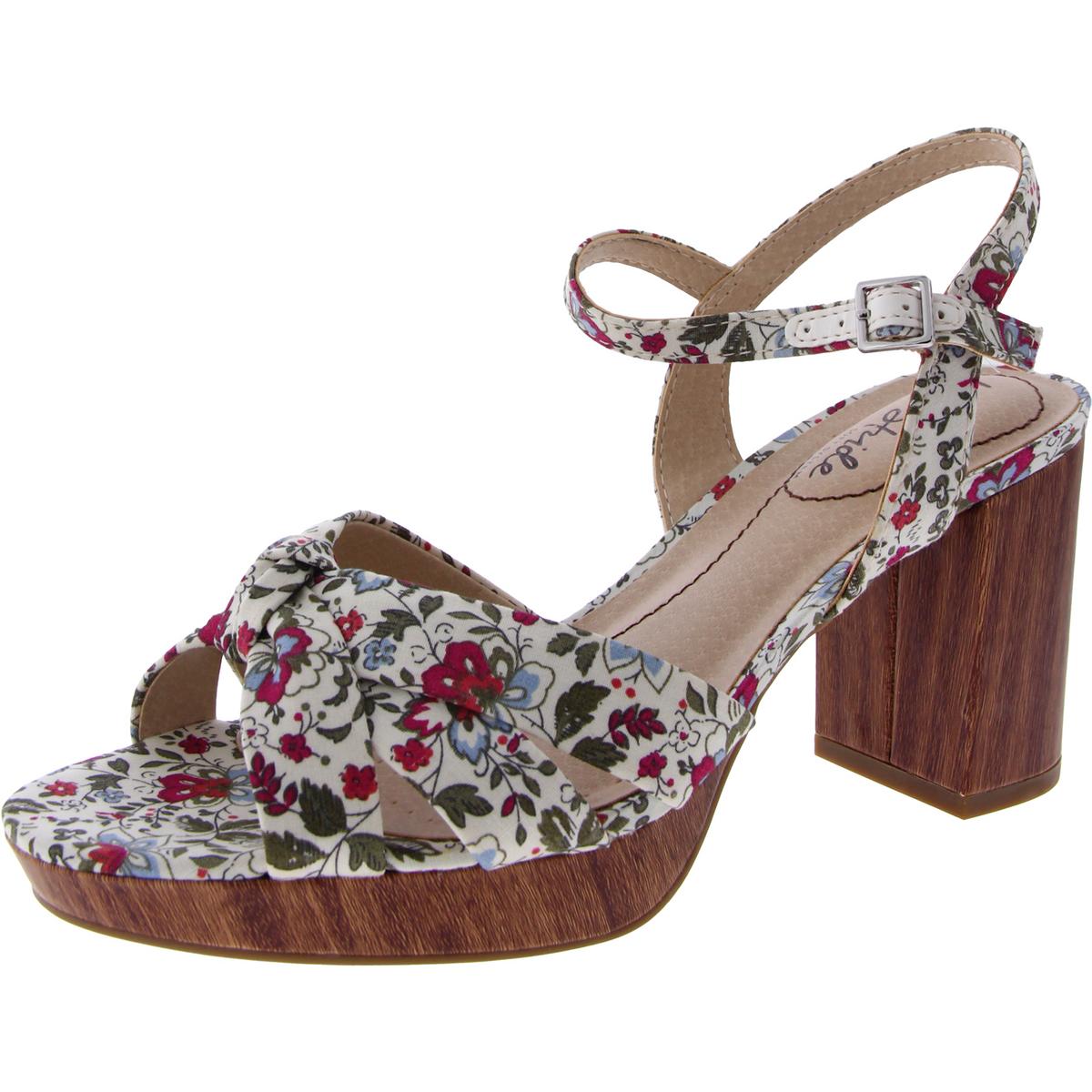 Lucky Womens Knot-Front Slingback Sandals