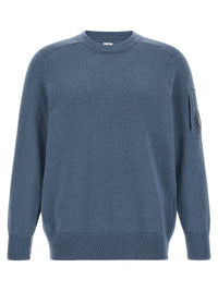C.P. Company Men Blue 'Lens' Sweater