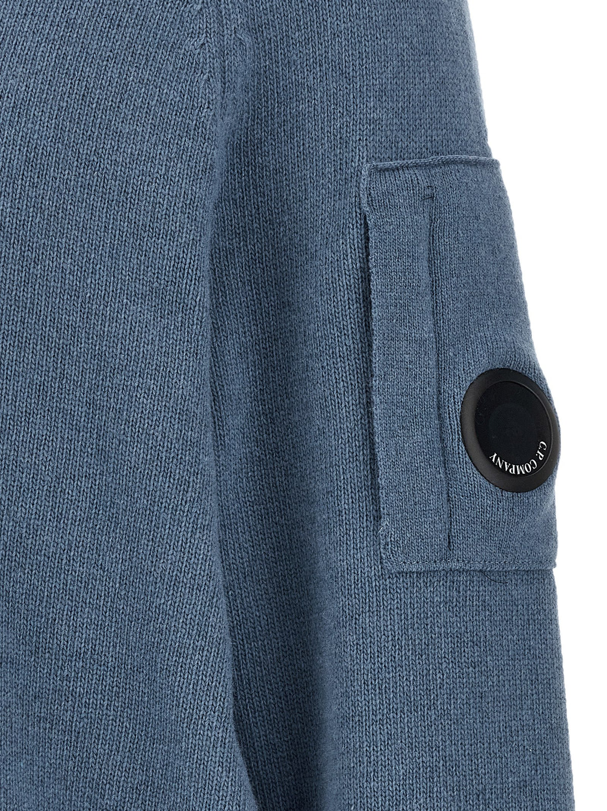 C.P. Company Men Blue 'Lens' Sweater