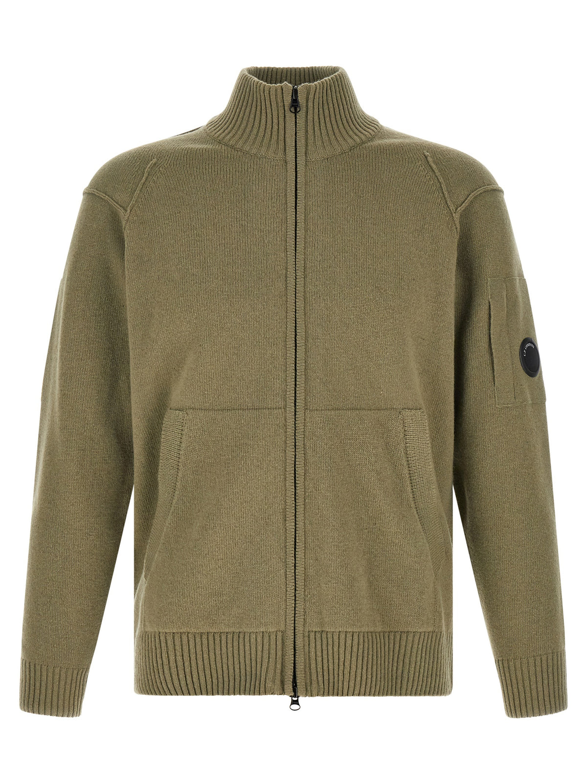 C.P. COMPANY C.P. Company Men 'Lambswool Grs' Cardigan With Lens Detail
