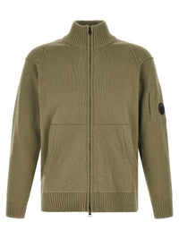 C.P. COMPANY C.P. Company Men 'Lambswool Grs' Cardigan With Lens Detail