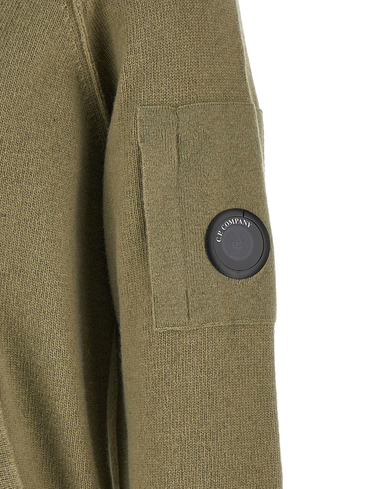C.P. COMPANY C.P. Company Men 'Lambswool Grs' Cardigan With Lens Detail